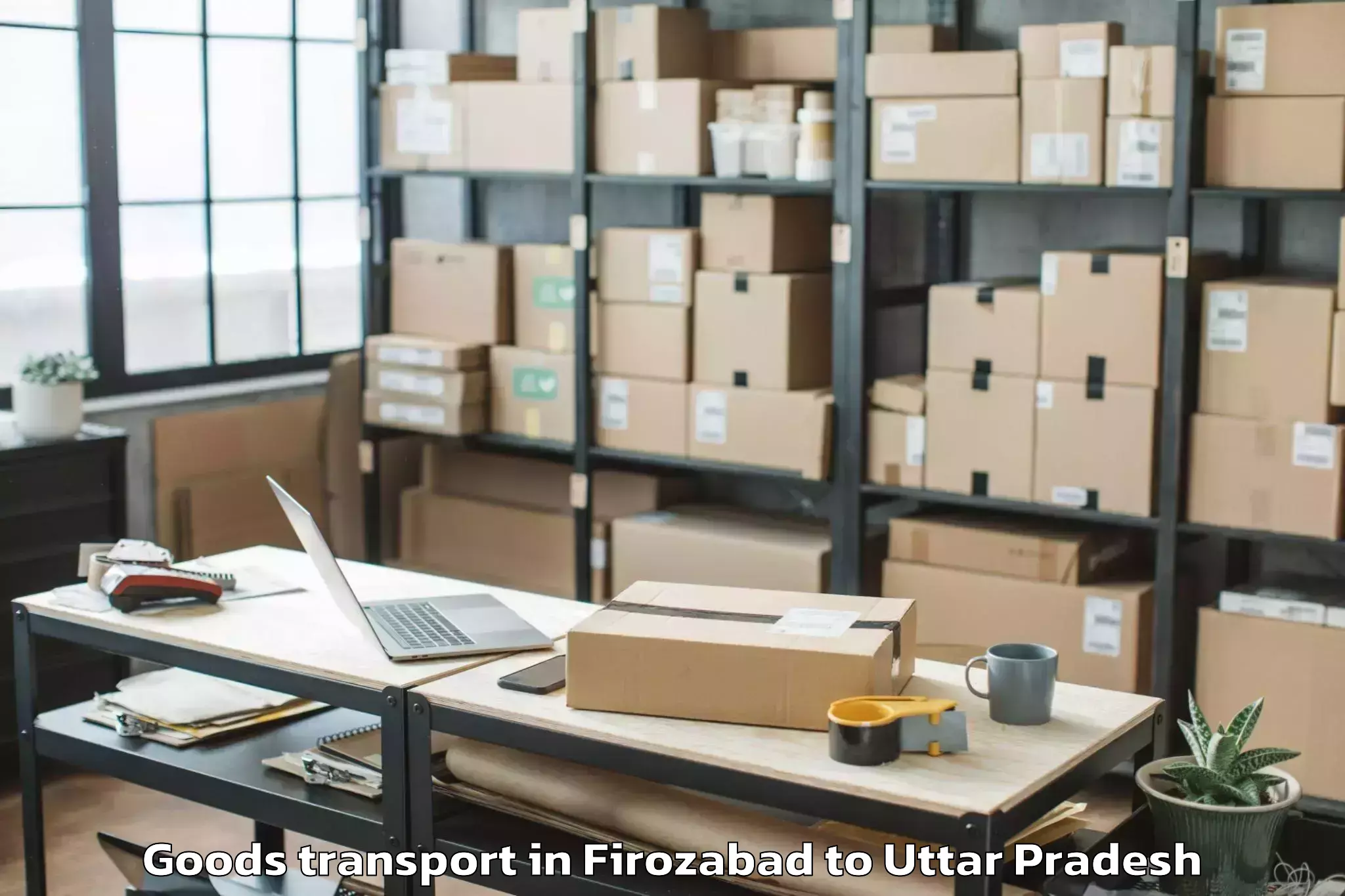 Top Firozabad to Tirwa Goods Transport Available